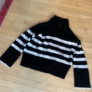 Black and White Striped sweater